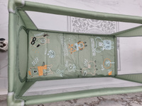Манеж кровать детский CARRELLO BABY TILLY Rio+, 2 уровня, складной, 125х65 см, зеленый #32, Эльвира Э.