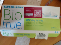 Однодневные контактные линзы Bausch Lomb Biotrue 1Day -7.5 / 14.2 / 8.6., 30шт. (Biotrue ONE day) #34, Наталья Ш.