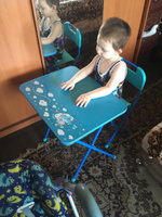 Складной столик с алфавитом и стульчик для детей от 3 до 7 лет. Размер стола 450x600x580 мм, стульчика 260x290x560 мм #6, екатерина с.