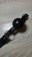Кляп для БДСМ с черным пластиковым шариком #1, Карина М.