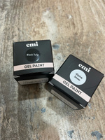 EMI Гель-краска для ногтей Черный тюльпан, черная, для дизайна ногтей и маникюра, 5 мл #63, Екатерина С.