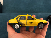 Машинка игрушка детская для мальчика ВАЗ-21099 Такси Технопарк детская металлическая модель коллекционная 12 см #25, Лаура Д.