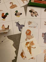 Обучающая настольная игра "Лото Животные" KoroBoom для малышей, с картинками диких и домашних животных #5, Светлана К.