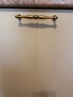 Ручка скоба мебельная для кухни для дома Alejo Испания старая бронза 128 мм комплект из 2 шт. #27, Xeди М.