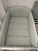 Манеж детский складной Happy Baby WILSON, манеж кровать для новорожденных с колёсами, регулировка высоты, сумка-чехол в комплекте, зеленый #51, Игорь М.