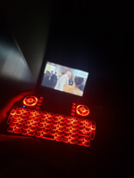 Клавиатура беспроводная мини с тачпадом подсветкой, русская раскладка для смарт тв, smart tv приставка, пульт телевизора #79, Эдуард Р.