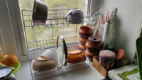 Сушилка для посуды с поддоном "Моно", 38x24x38 см, цвет хром #3, Дмитрий Т.