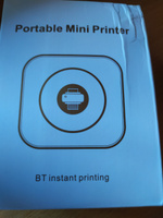 Портативный детский мини принтер (Mini Printer), электронная игрушка, карманный принтер для печати, цвет - розовый #5, Юлия К.