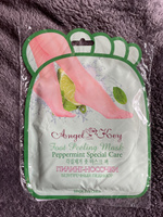 Angel Key Пилинг Носочки для ног, маска для ног отшелушивающая с экстрактом мяты, 1 пара, Корея #3, Марина П.