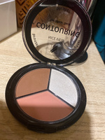 Nice View Контуринг для лица 3 в 1 / Бронзер (Bronzer) + Хайлайтер (Highlighter) + Румяна (Blusher) для макияжа, Тон №1 #38, Диана К.