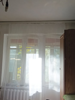 Тюль для комнаты высота 260 ширина 200 вуаль белая на шторной ленте #87, Тамара С.