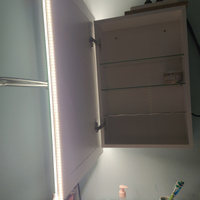 Зеркало-шкаф Квартал 70*50 c тёплой LED-подсветкой, универсальный #30, Ольга Т.