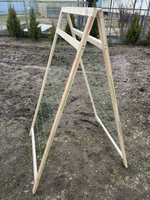 Шпалера вертикальная, деревянная,опора для овощей 154х80 ComfortProm #5, Татьяна С.
