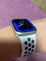 Гидрогелевая защитная плёнка (Глянцевая) для умных часов Apple Watch Series 7, 8, 9 (41mm) 3шт/бронепленка самовосстанавливающееся для эпл вотч 7 8 9 41мм #136, Наталия А.