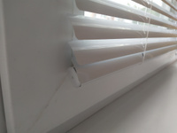 Жалюзи на окна горизонтальные алюминиевые белые Ширина 80 см Высота 150 см, управление Левое #46, Дмитрий Е.