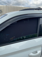 Каркасные шторки, сетки на магнитах для автомобиля Skoda Kodiaq (Шкода Кодиак) 2016-2022, автошторки на передние стекла, Cobra Tuning - 2 шт. #5, Михаил М.