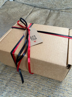 Крафтовая подарочная коробка "ДЛЯ ТЕБЯ"/ коробка для подарка с бумажным наполнителем тишью, атласными лентами, крафт биркой/ праздничная упаковка #35, Алина Г.