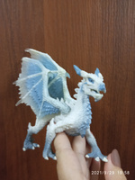 Фигурка животного Derri Animals Ледяной Дракон, для детей, игрушка коллекционная декоративная, 84116, 9х19х13 см #50, Елена Ц.