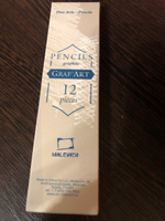 Простые карандаши набор 12 штук, экстра мягкие 8B, профессиональный чернографитный художественный карандаш простой для рисования, скетчинга, школы #57, Анна П.