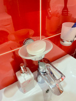 Мыльница стеклянная / Аксессуары для ванной AICITY овал матовая запасная #43, Валерия Г.