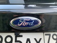 Эмблема (орнамент,шильдик), на капот подходит для автомобиля FORD ФОРД 145х58 мм цвет синий #3, Александр Г.