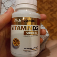 Витамин Д3 5000 МЕ 90 капсул vitamin D3 aTech Nutrition #98, Марина П.