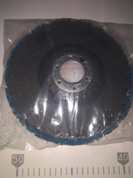 круг шлифовальный коралловый 125мм синий 1шт. , диск фибровый для болгарки, удаление ржавчины краски #52, Виталий С.