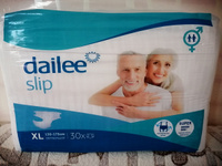 Памперсы для взрослых Dailee Slip Super размер XL (130-175 см обхват талии) - 30 шт #1, Наталья К.