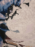 Картина по номерам Hobruk "Чашка с ягодами" на холсте на подрамнике 50х40, раскраска по номерам, набор для творчества, еда и напитки / живопись #4, Антонина Г.