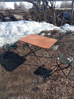 Стол туристический складной для пикника и кемпинга Nika (миланский орех), обеденный, кухонный раздвижной, стол раскладной для дачи и сада, для рыбалки #104, Дмитрий Е.