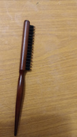 Щётка деревянная для начёса/ Расческа для начеса трехрядная/ расческа для волос #6, ЕЛЕНА Б.