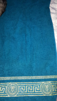 Вышневолоцкий текстиль Полотенце для ванной, Хлопок, 70x130 см, фиолетовый #103, Олеся М.