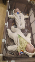 Манеж кровать детский CARRELLO BABY TILLY Rio+, 2 уровня, складной, 125х65 см, коричневый #21, Мария Б.
