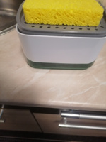 Диспенсер кухонный для моющего средства с губкой/ дозатор для кухни #171, Николай 