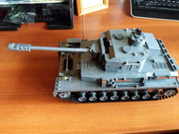 Конструктор Танк, XL, Brick Battle, Трофейный, Pz IV Ausf.F2, и 2 Солдата, для мальчика #39, Сергей
