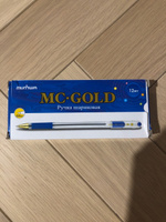 Ручки шариковые синие Munhwa MC Gold 12 шт, 0,5 мм. #76, Анастасия И.