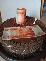 Вафельная картинка на торт ДЕНЬГИ рубли, КУПЮРЫ для украшения торта и выпечки #41, Вероника С.