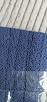 Кружево вязаное, шир 50 мм * уп 2,5 м цвет темно - синий для шитья, рукоделия и творчества #56, Надежда Т.
