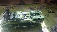 Игрушка для мальчика Нордпласт, Военный тягач Щит с танком Барс, военная техника, Машинки для мальчиков #69, Менги С.