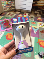 Мягкий прорезыватель для зубов Веселый кролик с умным датчиком движения и подсветкой /Интерактивная музыкальная игрушка-погремушка для новорожденных малышей, ND Play, 299385 #15, Марина Щ.