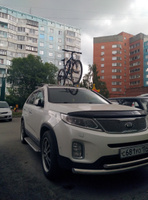 Велокрепление Inter алюминиевое для перевозки велосипеда на крыше автомобиля / Багажник для велосипеда алюминиевый на крышу автомобиля #2, Петрищев Максим