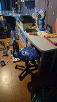 Кресло детское CH-204NX синий космопузики, ткань / Компьютерное кресло для ребенка, школьника, подростка #3, Бланару Юрий
