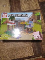 Конструктор Майнкрафт "Деревня" 4в1, 803 детали / Игровой набор Minecraft myworld + фигурки #67, валентина п.