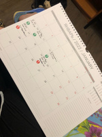 Календарь планер настенный перекидной с 1 апреля 2024 года для заметок с наклейками для планирования в комплекте, LP Notes, в подарок маме, сестре, подруге, жене. #68, Дарья З.