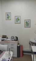 Набор интерьерных постеров "Цветы на светло-зеленом фоне" 3 шт, размер 30х40 см, плотностью 230 г/м, постеры плакаты для интерьера гостиной, спальни, кухни (в подарочном тубусе) #4, Любовь К.