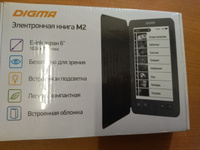 Электронная книга Digma M2 6" E-ink HD 758x1024 600MHz 128Mb/4Gb/SD/microSDHC/frontlight темно-серый #66, Игорь М.