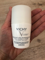 Vichy Шариковый дезодорант для чувствительной кожи с защитой 48 часов, роликовый антиперспирант от запаха пота для женщин и мужчин, 50 мл #29, Ильмира Х.