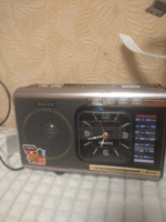 Радиоприемник с аккумулятором, часами, фонариком, M-U40 Am/Fm/Sw/microSD/USB/MP3 серебро #2, Елена С.