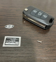 Корпус ключа зажигания для Hyundai (3 кнопки) / Выкидной автомобильный ключ Hyundai #4, Дарья Е.