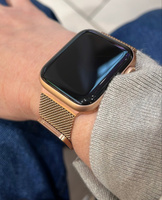 Ремешок для смарт-часов Apple Watch 1-9, SE миланская петля 38/40/41 мм, розовое золото / Металлический браслет Эпл Вотч #1, Наташа В.